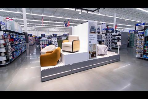 Walmart, Cypress, Texas. Home merchandise display